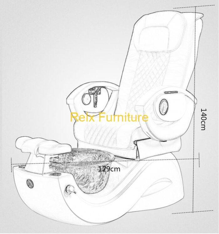 Relx RX01 Pedicure Chair Dimension-1