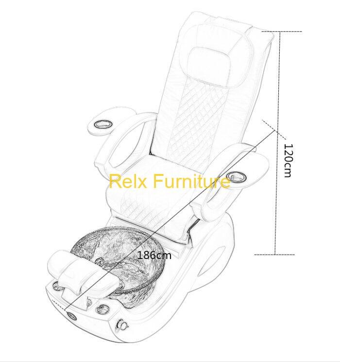 Relx RX01 Pedicure Chair Dimension-2