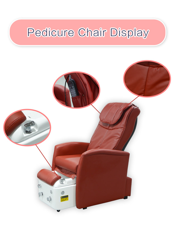Relx RX08 Red Pedicure Spa Chair Display