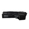Relx RC2005 Black Modern Recliner Sofa