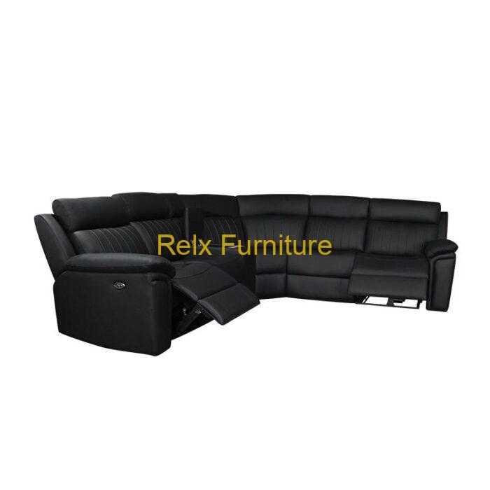 Relx RC2005 Black Modern Sofa Recliner